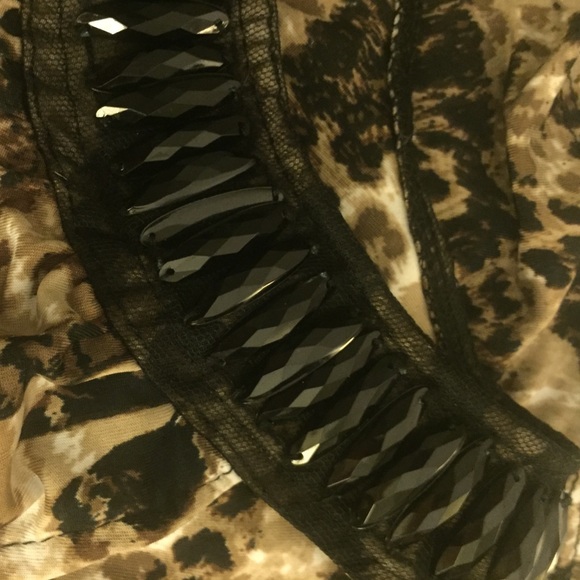 Ashley Stewart animal print cocktail dress size 12 - Picture 5 of 6